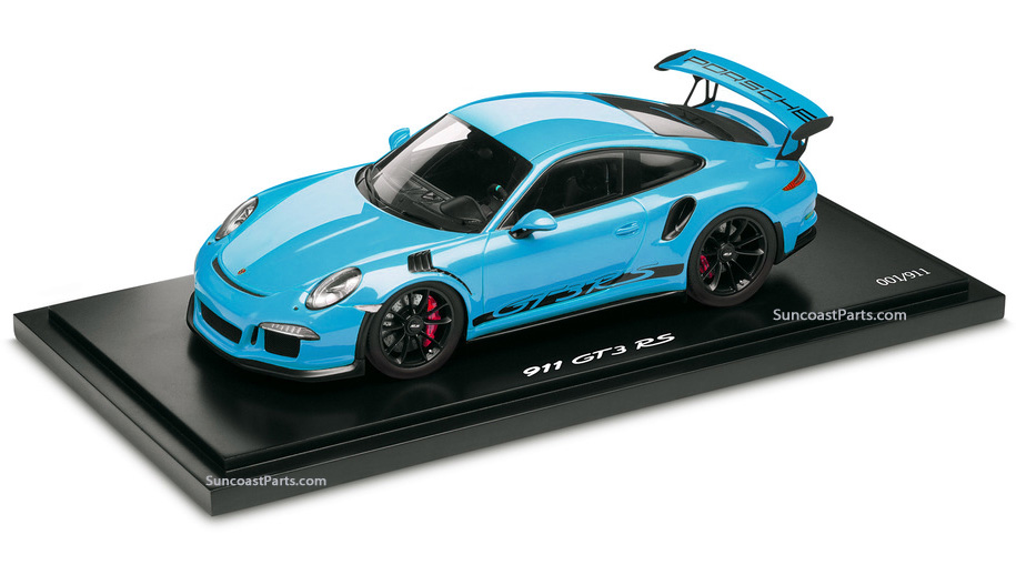 ポルシェ GT3 RS ミニカー アクアブルー 1/64 1/18 - GT3 RS Scale Model - Riviera Blue : Suncoast Porsche